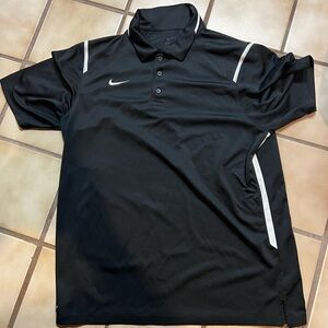 Nike Dri-Fit Men's Polo Shirt in Black and White